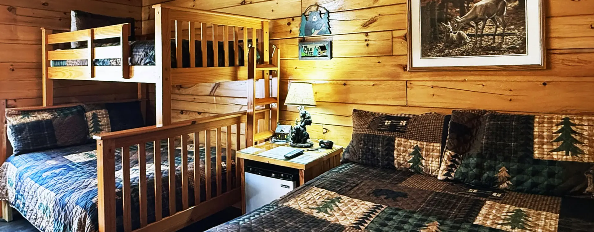 Sleep Like a Bear in our Log Cabins
