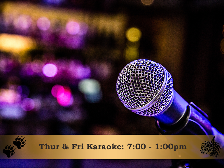 Karaoke Every Thursday & Friday from 7:00 - 1:00pm